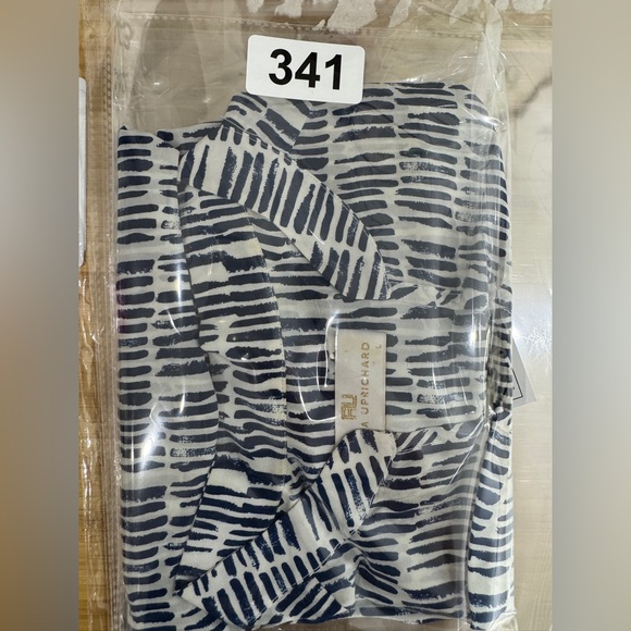 Amanda Uprichard Nautical Beachy 100% Silk Tunic Top Size Large - Picture 8 of 8